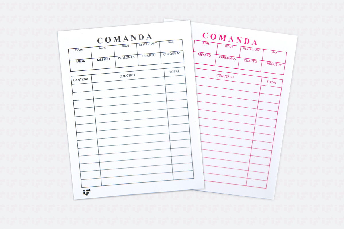 Comanda interior original y copia Comanda interior original y copia